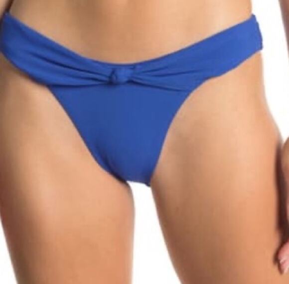Robin Piccone Other - Robin Piccone Olivia Bikini Bottoms Size Large NEW Hipster Knot Blue Swim NWOT